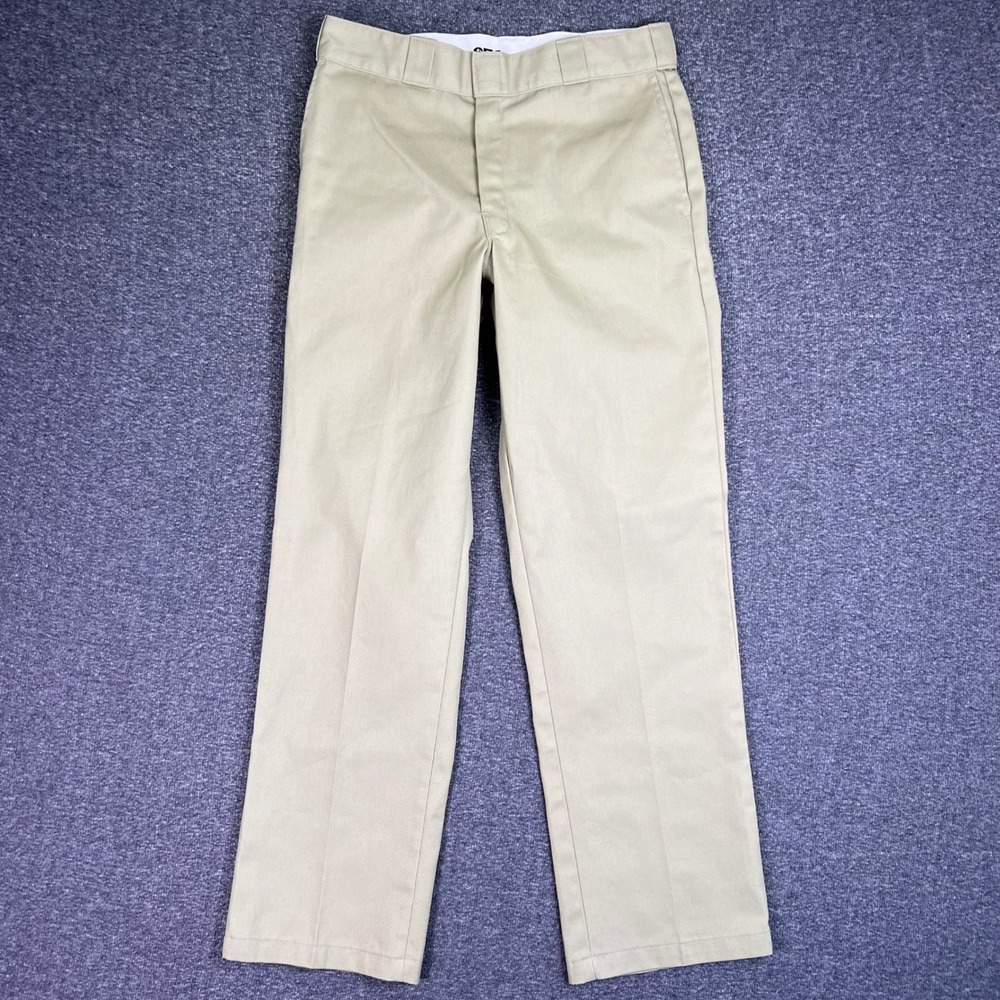 Dickies 874 Pants‎ Mens 32x31 Khaki Tan Workwear Original Straight Casual Twill